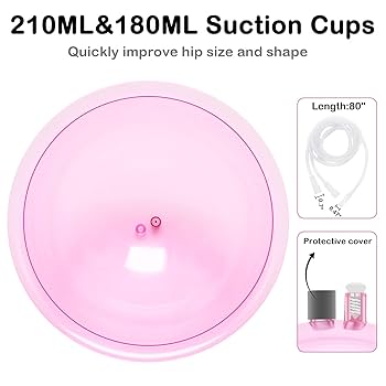 Amazon.com: weiwei Buttock Vacuum Therapy Cups,180ml & 210ml